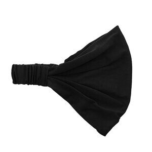 Versatile Black Wide Headband - Comfort Fit Yoga Hairband for Every Occasion